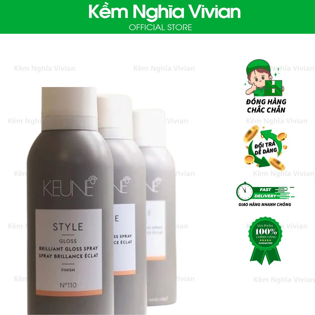  Xịt bóng tóc Keune Style Brilliant Gloss Spray 