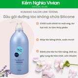  Dầu gội, dầu xả dưỡng tóc không chứa Silicone Kumano Salon Link 1000ml 