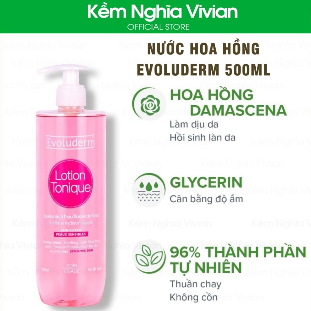  Nước hoa hồng Evoderm 500ml (MP5063) 