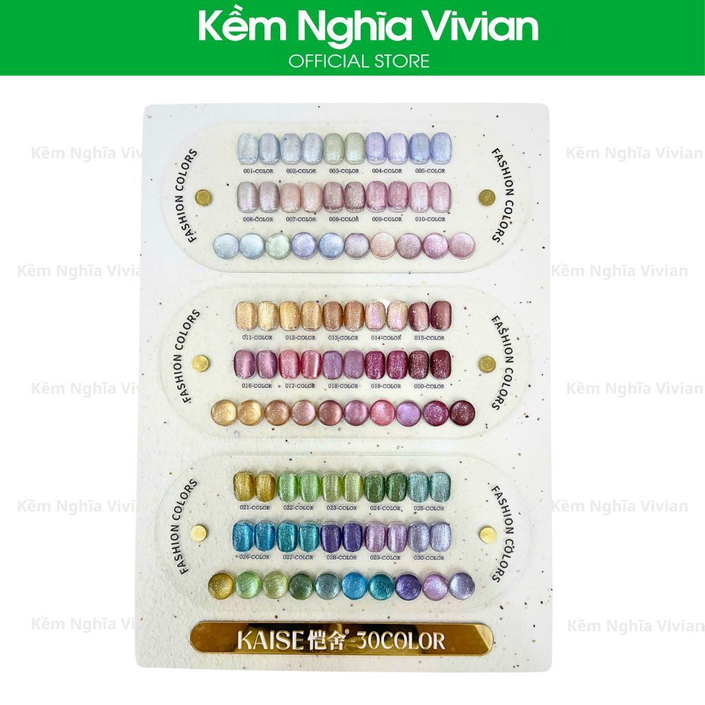  Set Gel Mắt Mèo Ánh Trăng Kaise (30 chai) 