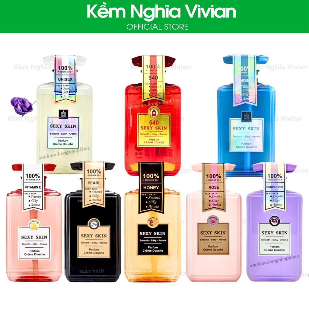  Sữa Tắm Nước Hoa Sexy Skin 600ml 