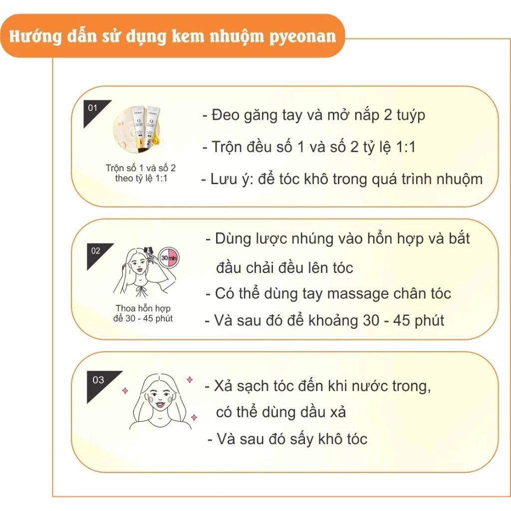  Kem Nhuộm Pyeonan 