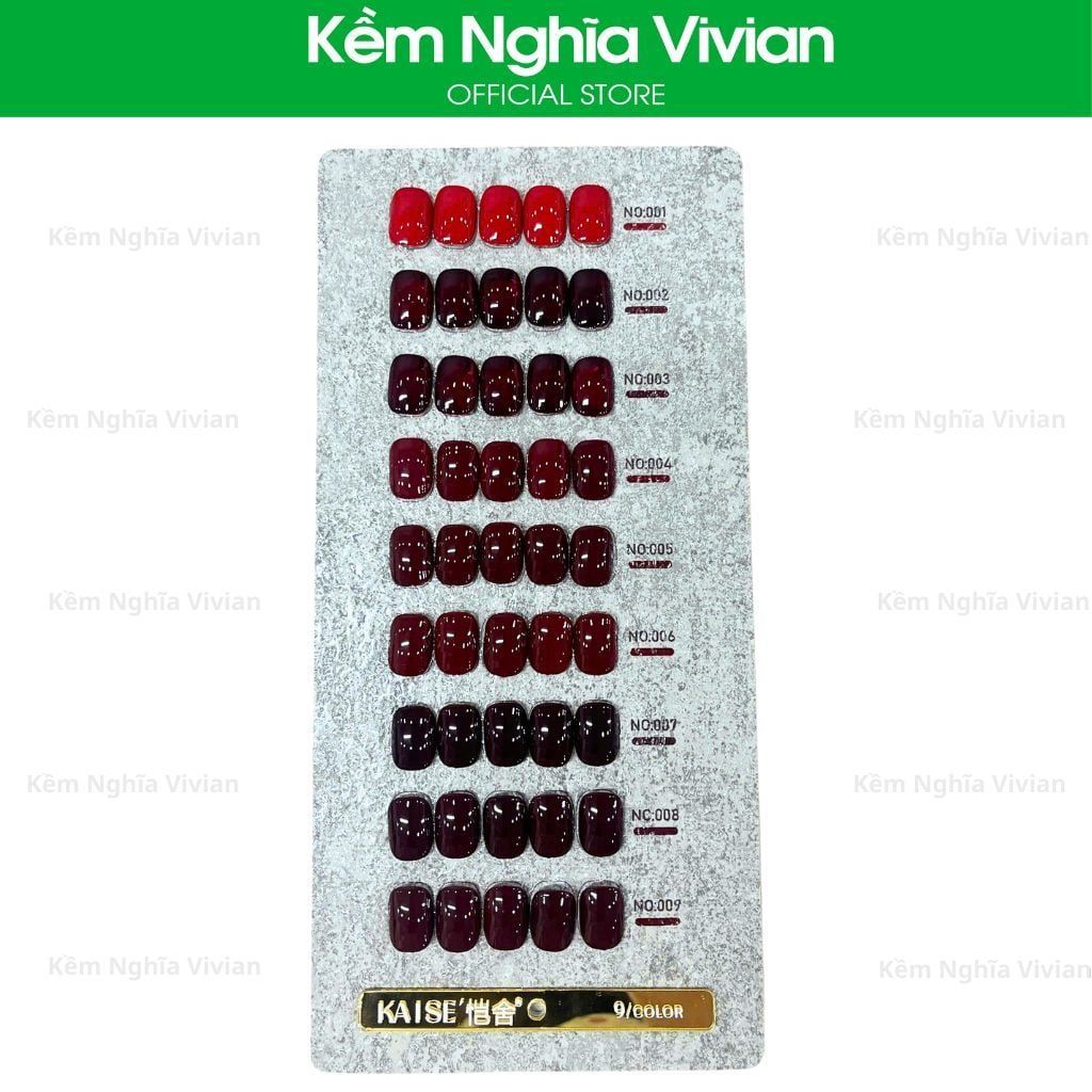  Set Gel Đỏ Mix Kaise (9 chai) 