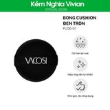  Bông Cushion Vacosi đen tròn PU06-01, PU06-02 