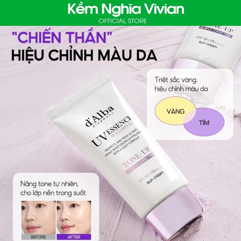  Kem chống nắng nâng tông tím d'Alba 50ml (MP9647) 
