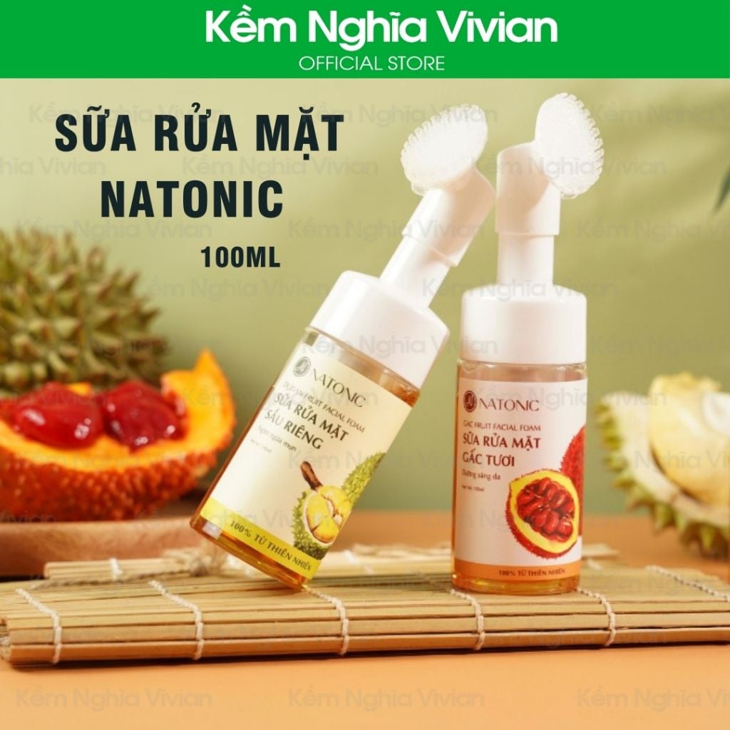  Sữa rửa mặt Gấc tươi Natonic 100ml 