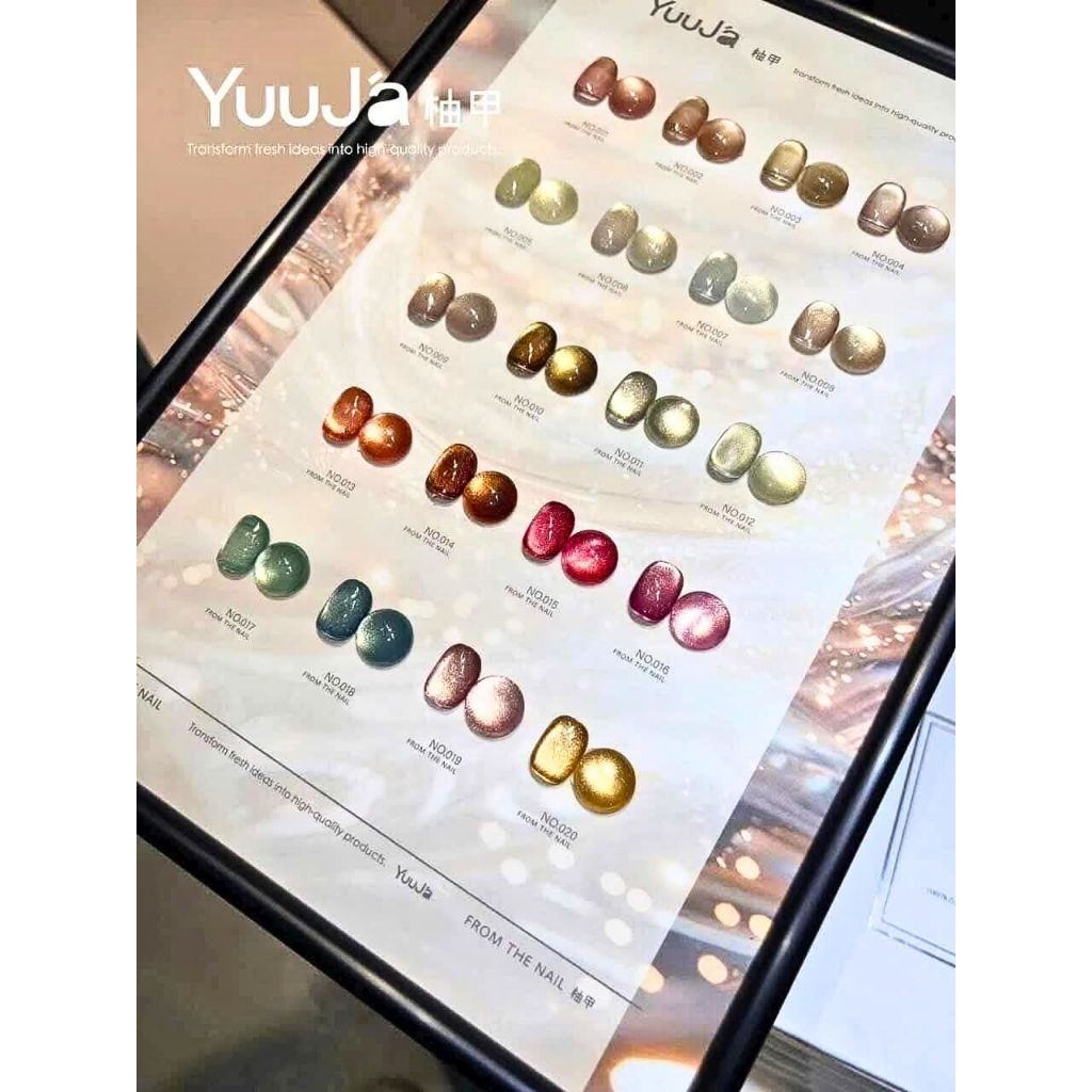  Set Gel Mắt Mèo Ánh Vàng YuuJ'a 20 chai 