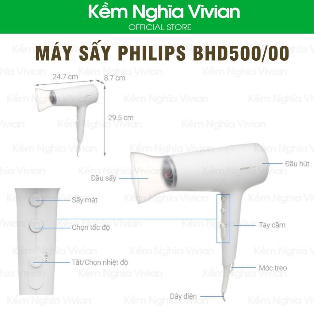  Máy sấy Philips BHD500/00 