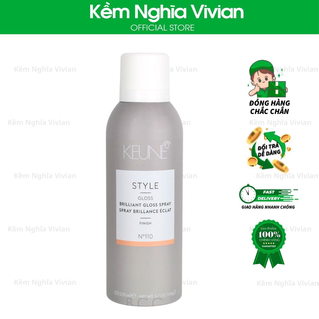  Xịt bóng tóc Keune Style Brilliant Gloss Spray 