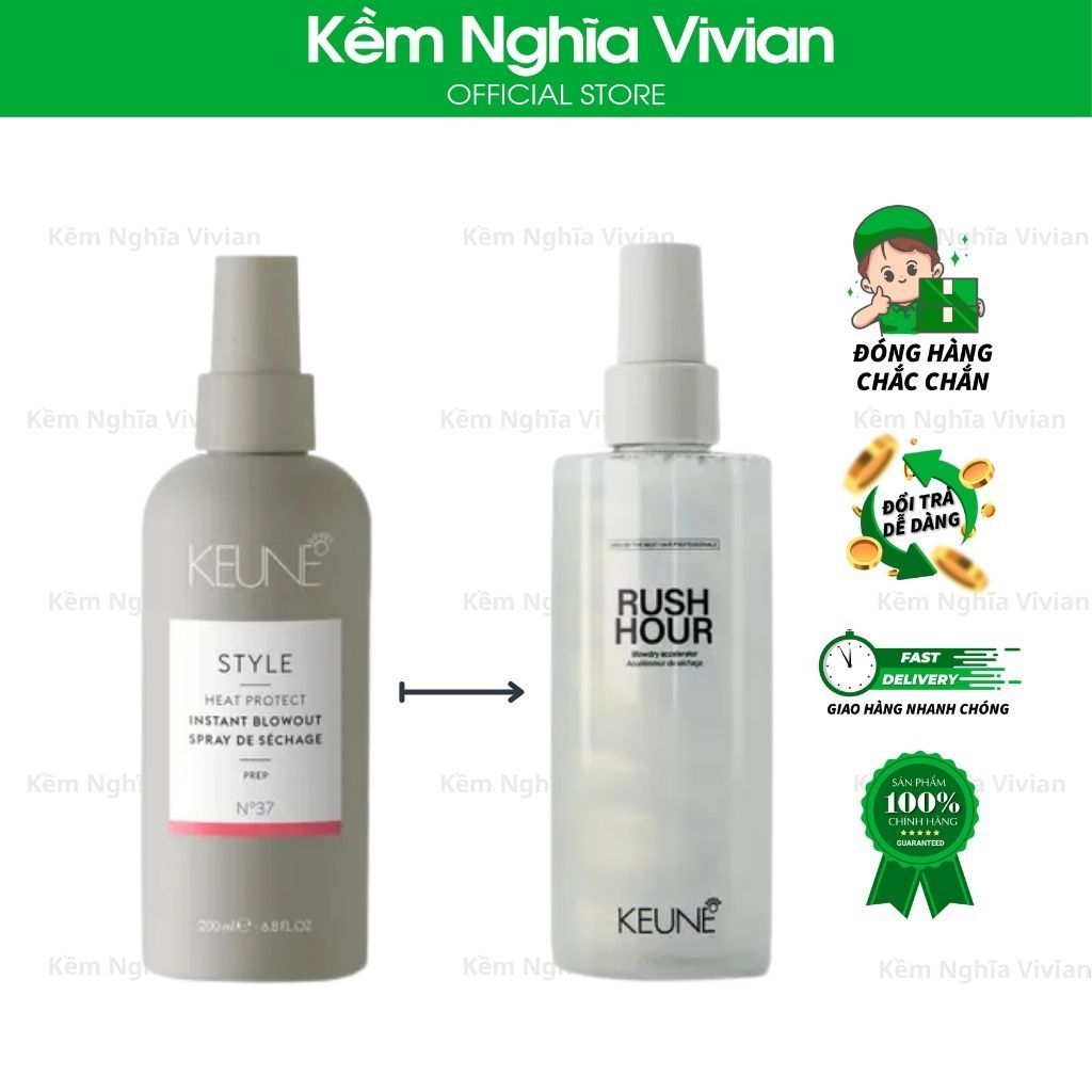  Xịt dưỡng chống nhiệt Keune Style Instant Blowout 