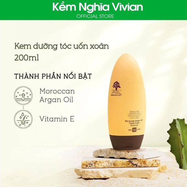  Kem dưỡng tóc uốn xoăn Arganmidas Fresh Curls 200ml 