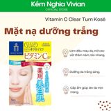  Mặt nạ dưỡng trắng Vitamin C - Collagen Clear Turn Kosé 