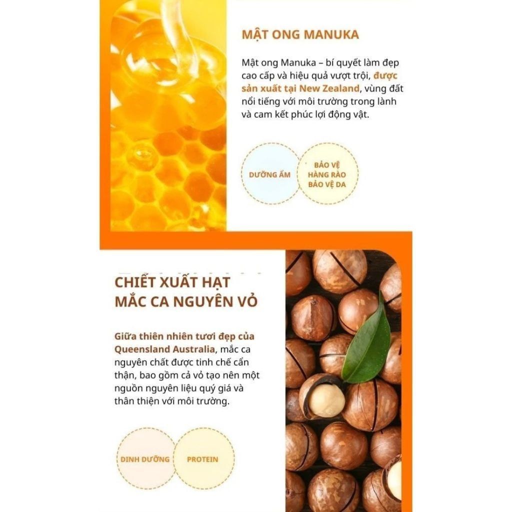  Sữa tắm dưỡng ẩm Kundal Honey & Maccadamia 500ml 