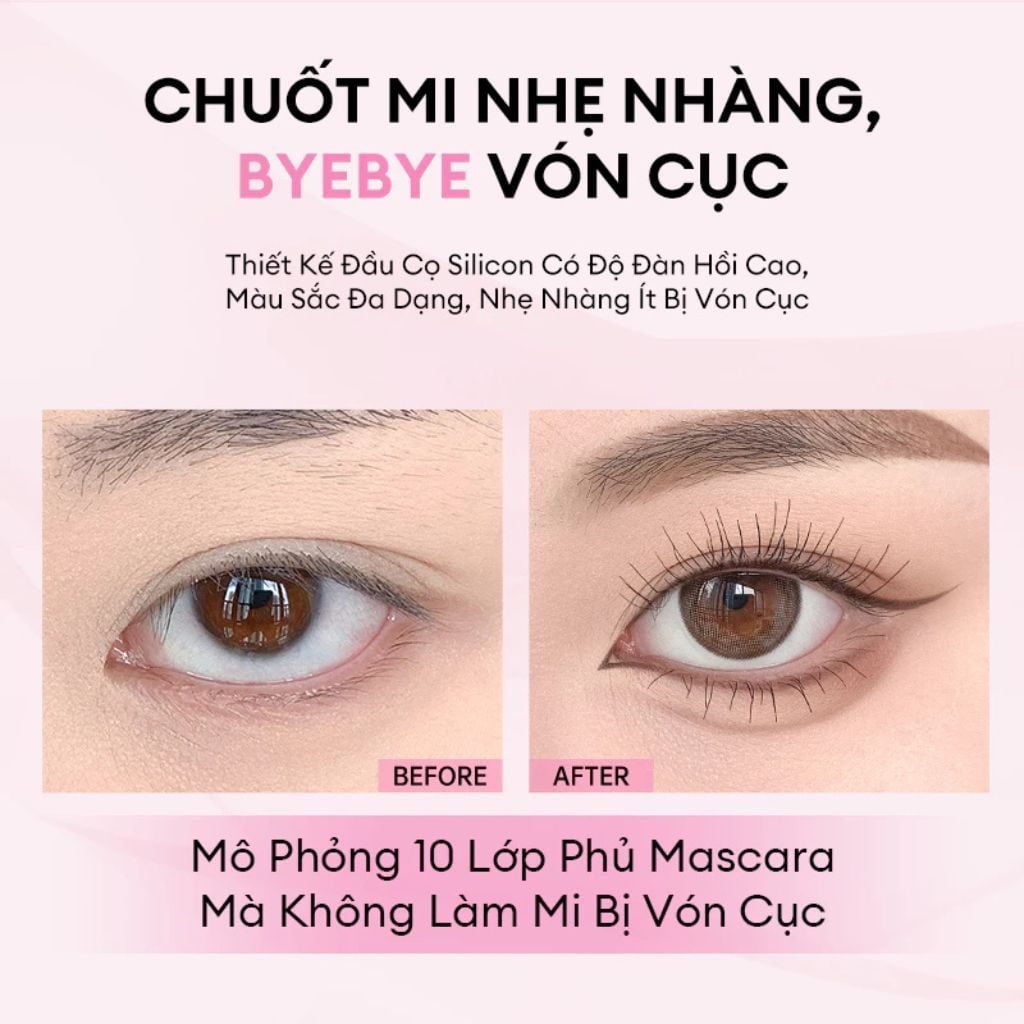  Mascara COLORKEY Hỗ Trợ Giúp Mi Dài Và Tơi, Tạo Cảm Giác Tự Nhiên, Nhanh Khô, Không Lem Trôi 