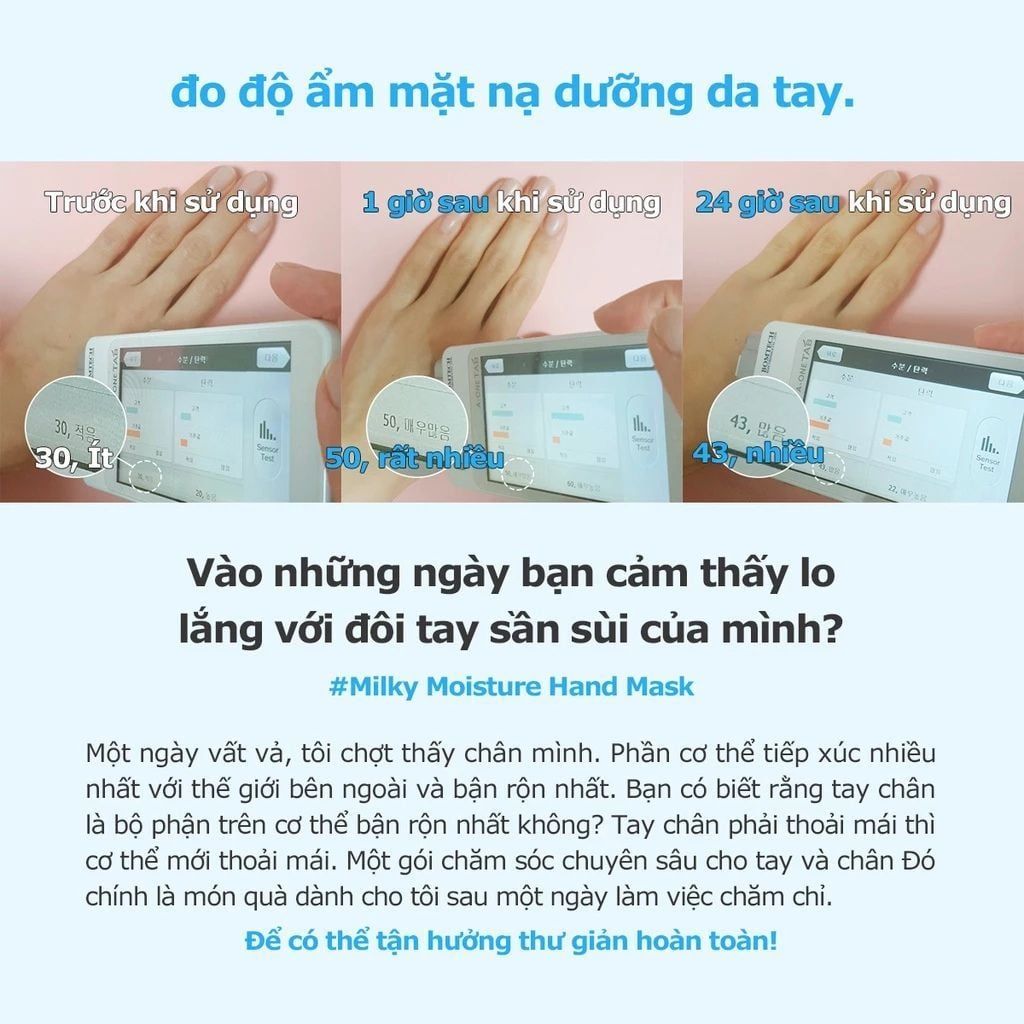  Nạ dưỡng ẩm da tay Madforcos Milky Moisture 