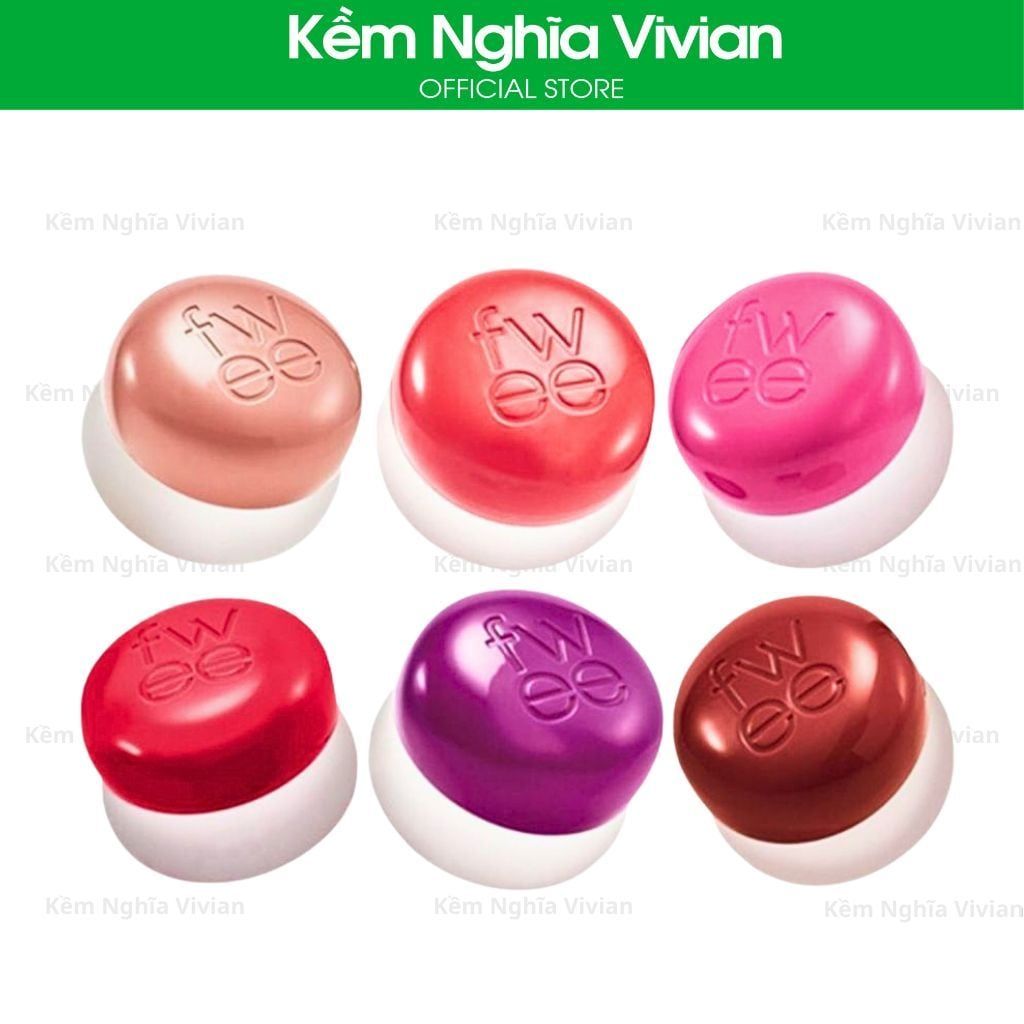  Son kem bùn và má hồng Fwee Blurry Pudding Pot 