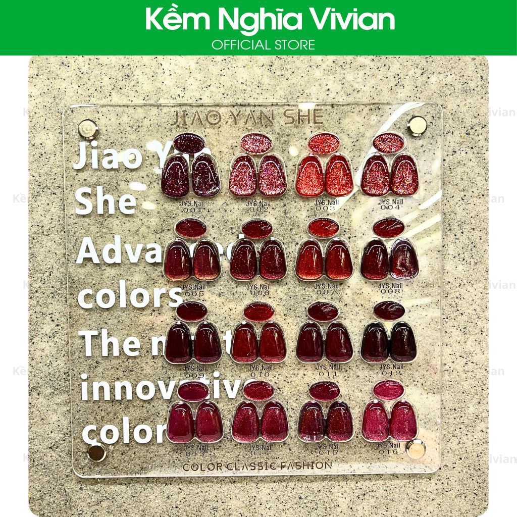  Set Gel Mắt Mèo Thu Đông Jiao Yan She 16 chai 