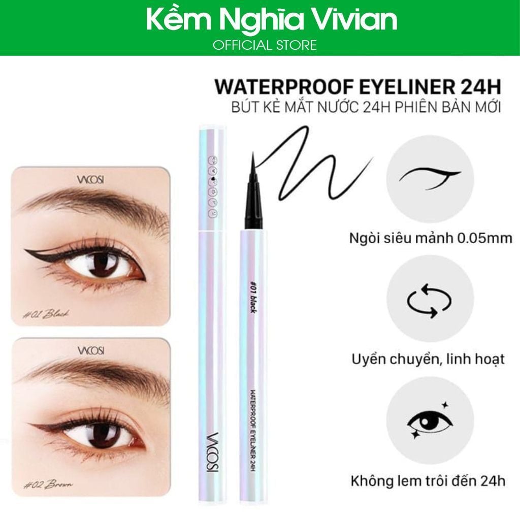  BÚT KẺ MẮT NƯỚC 24H PHIÊN BẢN MỚI - VM25 