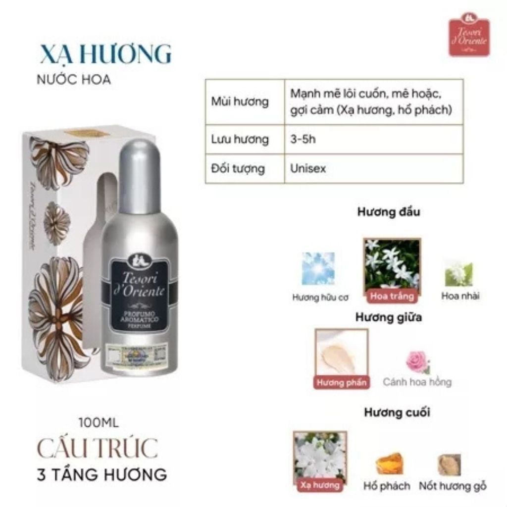  Nước Hoa Tesori D'Oriente 100ml 