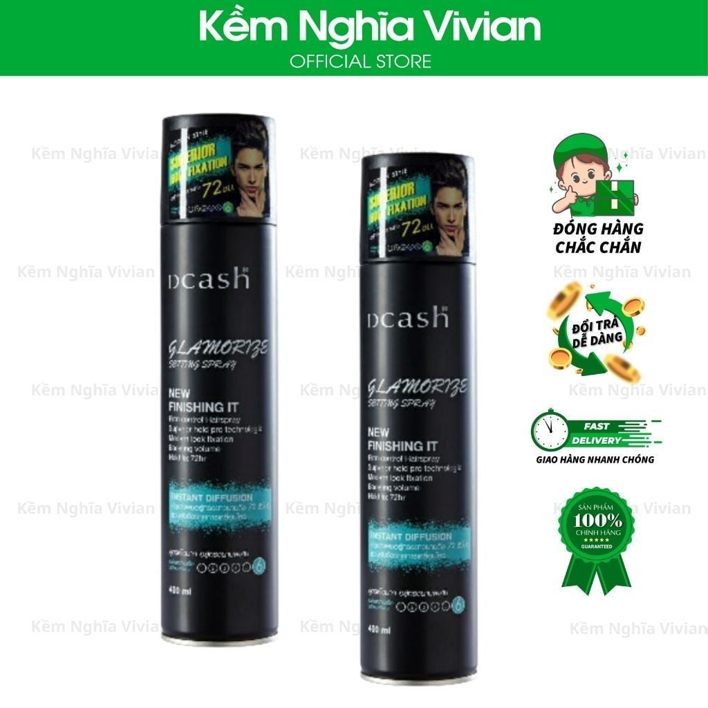  Keo xịt tóc Dcash 400ml 