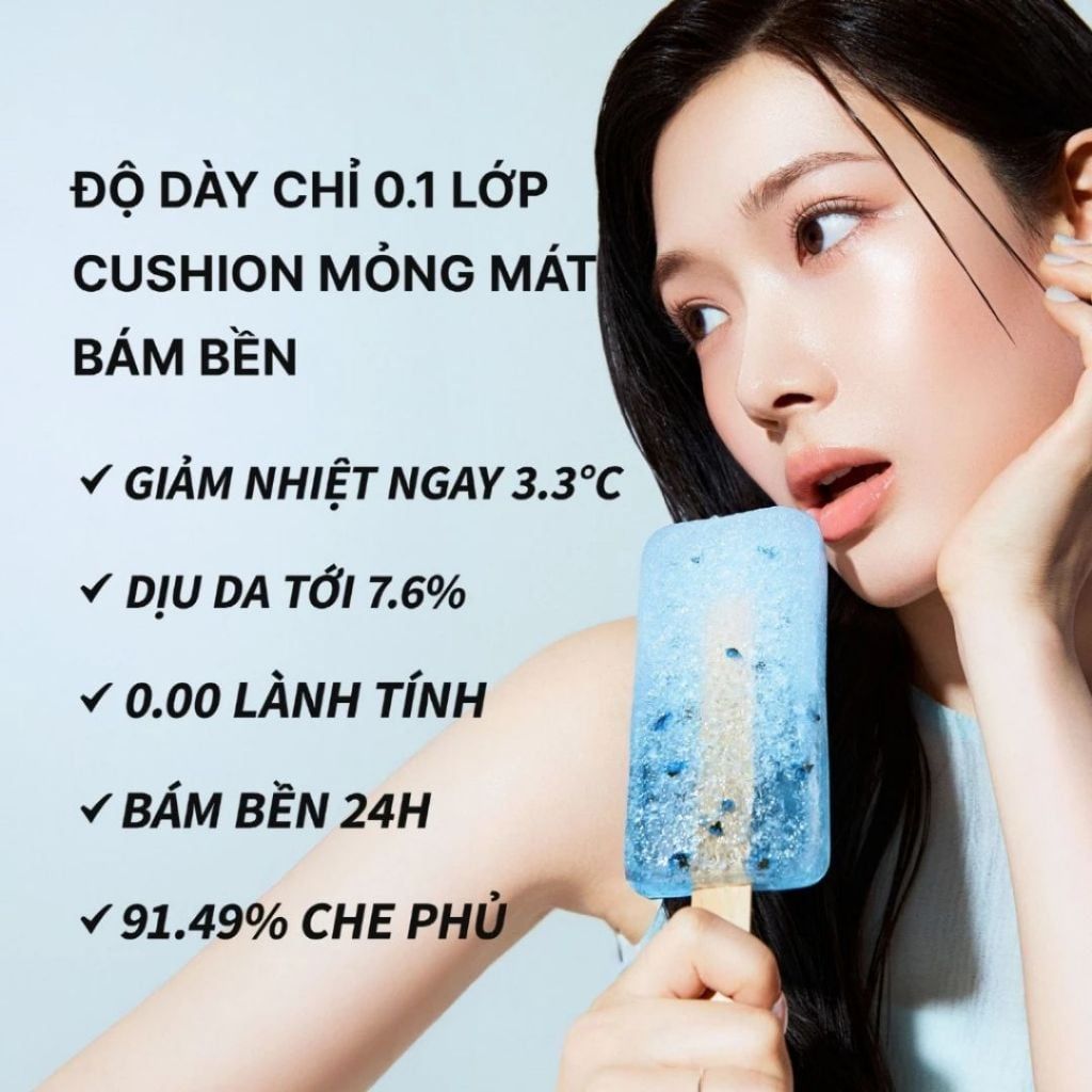  Phấn Nước Bán Lì Mát Lạnh Tfit Icy Fit Cover Cushion EX 