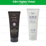  Sữa rửa mặt than hoạt tính và dạng hạt Kumano Sumi Deve Men 130g 