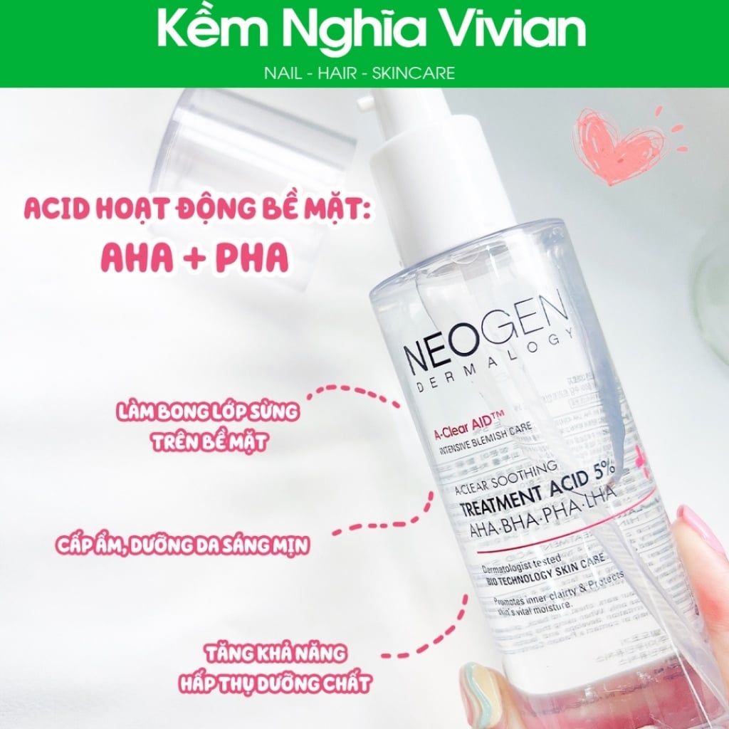 Toner hỗ trợ giảm mụn Neogen Dermalogy Treatment Acid 5% 150ml 