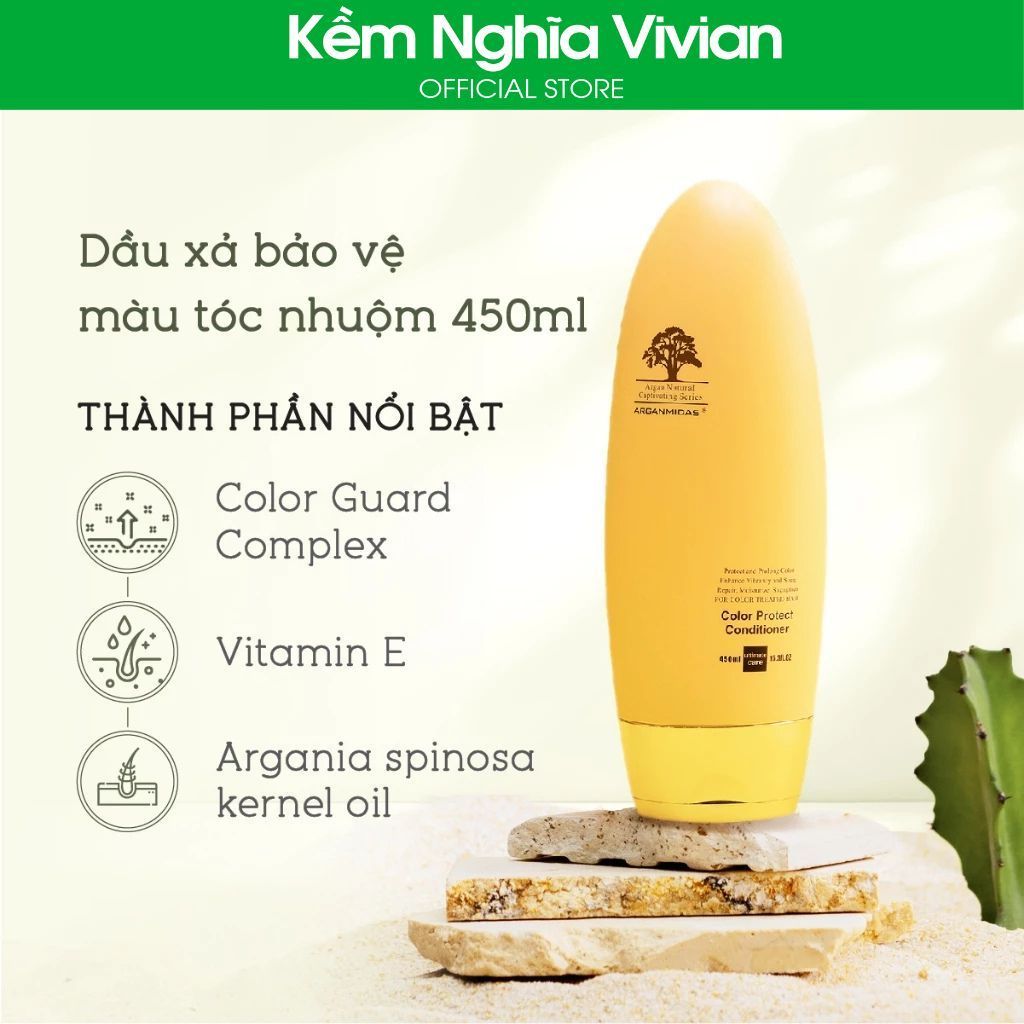  Dầu gội - Dầu xả bảo vệ màu tóc nhuộm Arganmidas Color Protect 450ml 