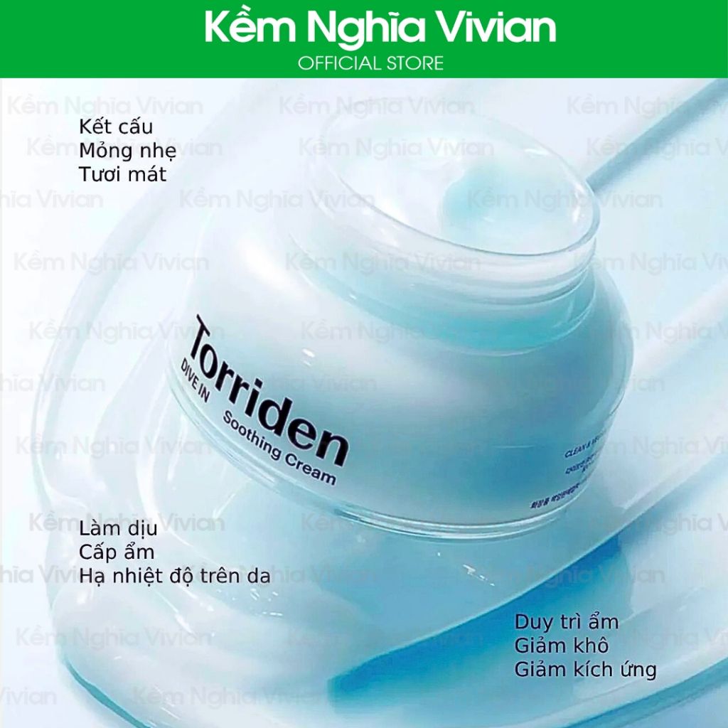  Kem dưỡng ẩm, dịu da căng mịn Torriden Dive In 100ml (MP9650) 