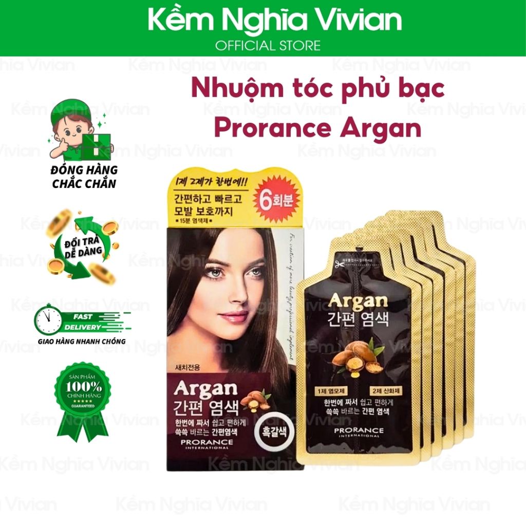  Nhuộm tóc phủ bạc Prorance Argan (MP8554 - MP8556) 