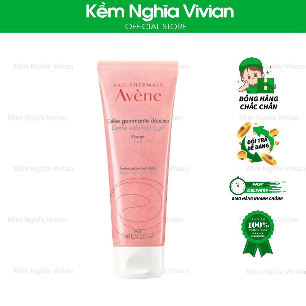  Gel Tẩy Tế Bào Chết Dịu Da Avène 75ml 