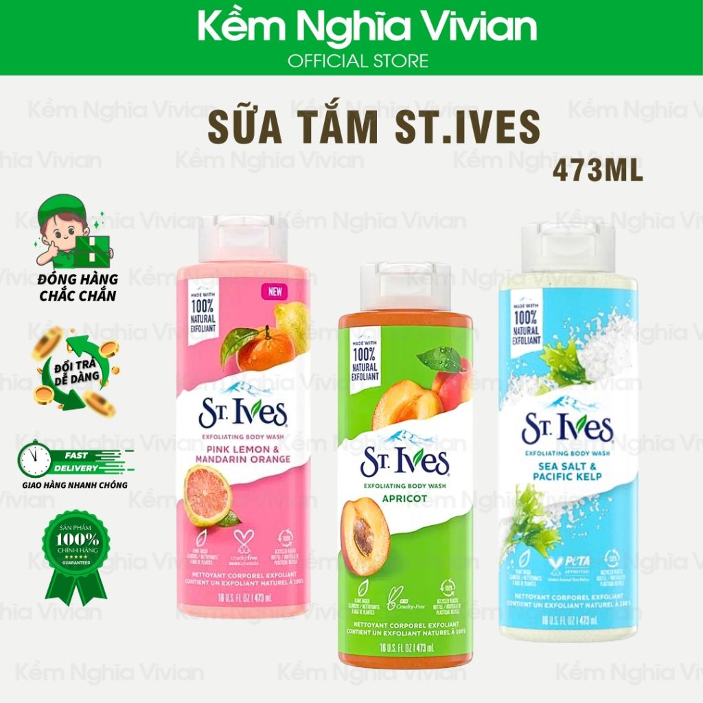  Sữa tắm St.ives hương mơ 473ml (MP4794) 