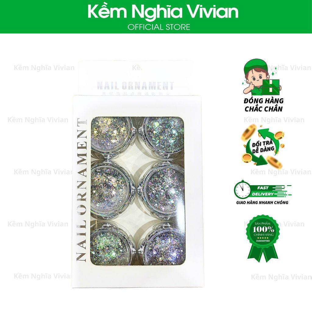  Set Trang Trí Vụn Giấy Bạc 