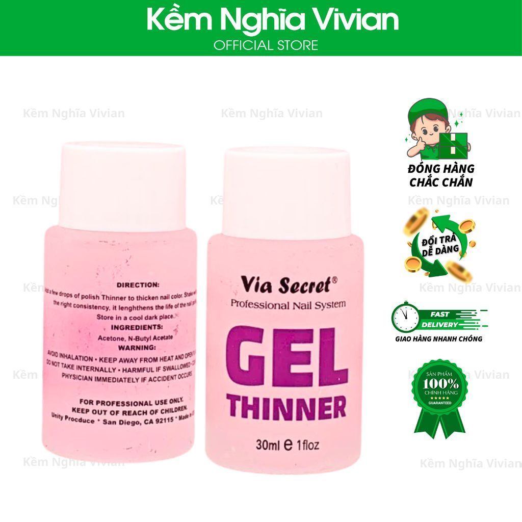  Nước Pha Gel Via Secret 