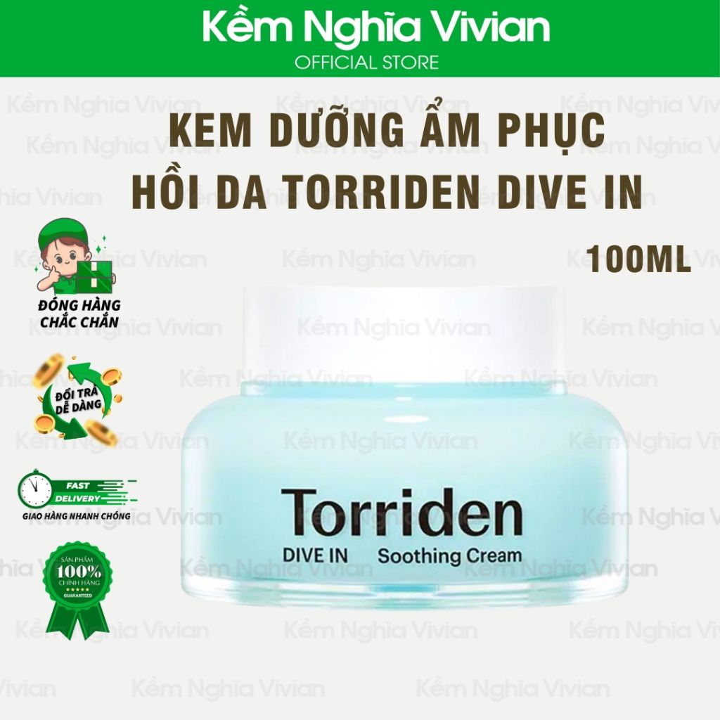  Kem dưỡng ẩm, dịu da căng mịn Torriden Dive In 100ml (MP9650) 