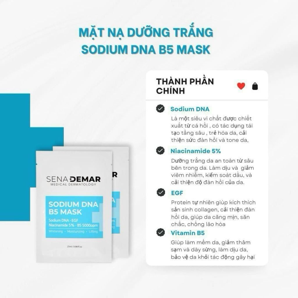  Mặt nạ dưỡng ầm, phục hồi da Sena Đemar DNA B5 