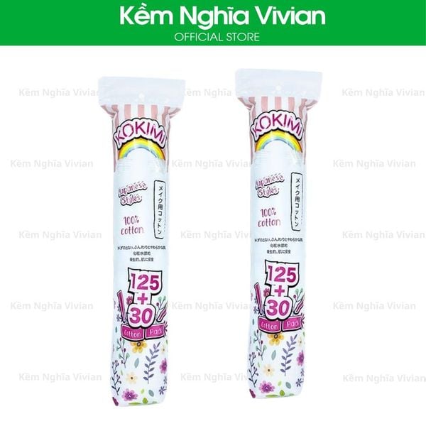  Bông tẩy trang Kokimi 155, 210, 240 miếng 