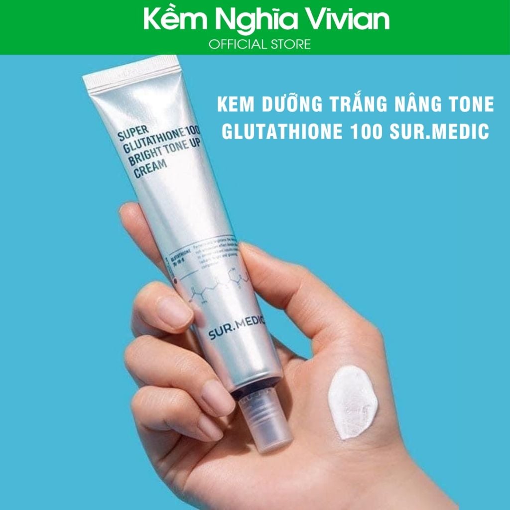  Kem dưỡng trắng nâng tone Glutathione 100 Sur.Medic 40ml (MP9104) 