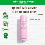  Xịt khử mùi Armaf Club De Nuit Body 