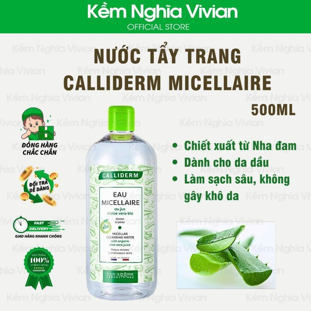  Nước tẩy trang Calliderm 500ml 