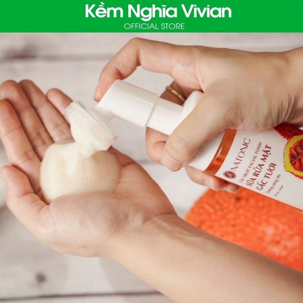  Sữa rửa mặt Gấc tươi Natonic 100ml 