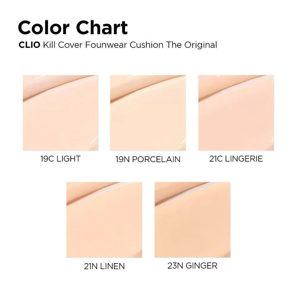  Phấn nước Clio Kill Cover Founwear Cushion (vỏ đen mới) 