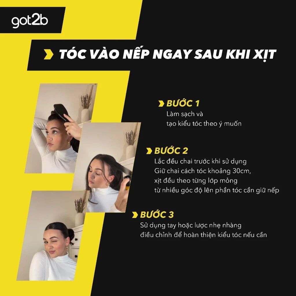  Keo Xịt Giữ Nếp Got2b Glued Blasting Freeze 300ml 