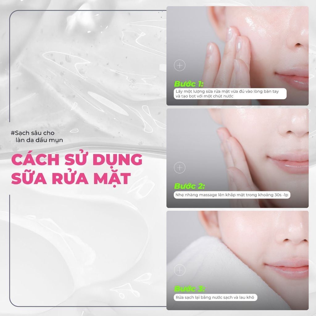  Sữa Rửa Mặt Cho Da Dầu Mụn Neogen Dermalogy A-Clear Acne 150ml 