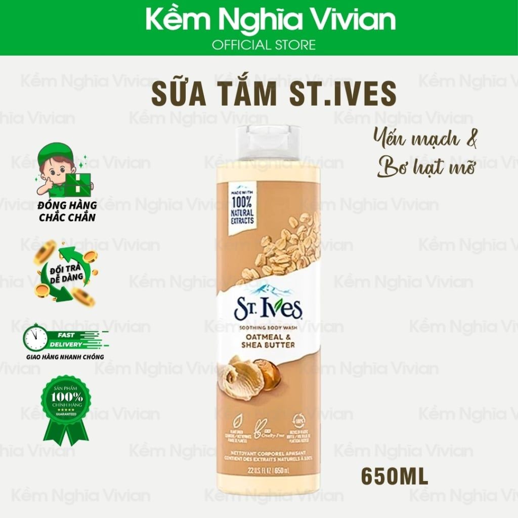  Sữa tắm St.Ives 650ml (MP4795 MP4797) 