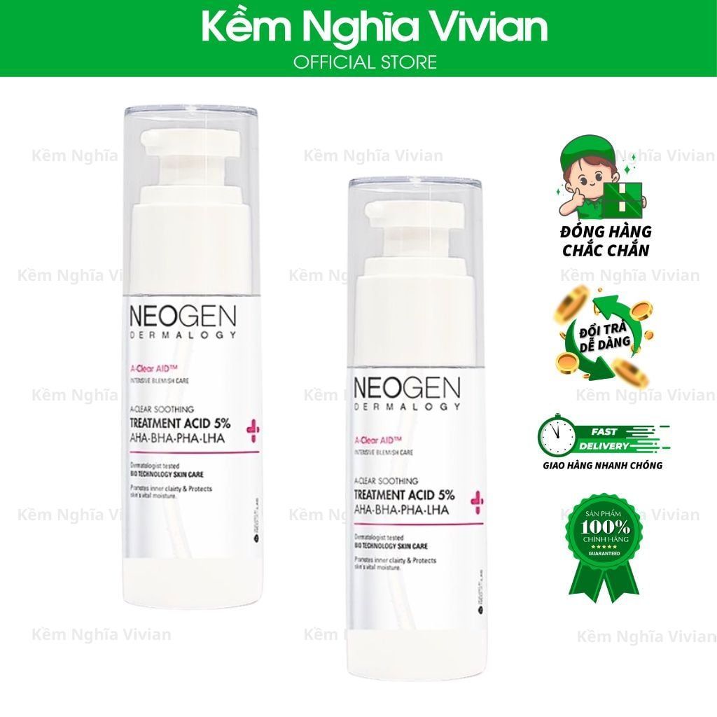  Toner Hỗ Trợ Giảm Mụn Neogen Dermalogy Treatment Acid 5% 150ml 