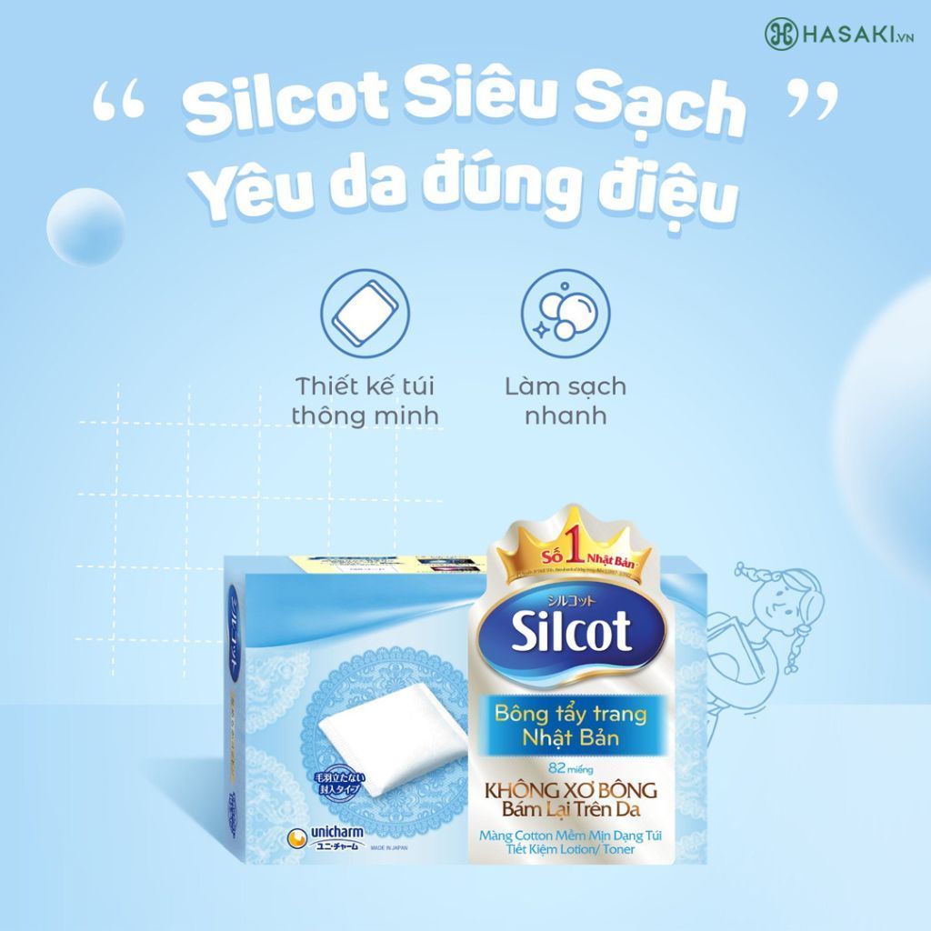  Bông tẩy trang Silcot 
