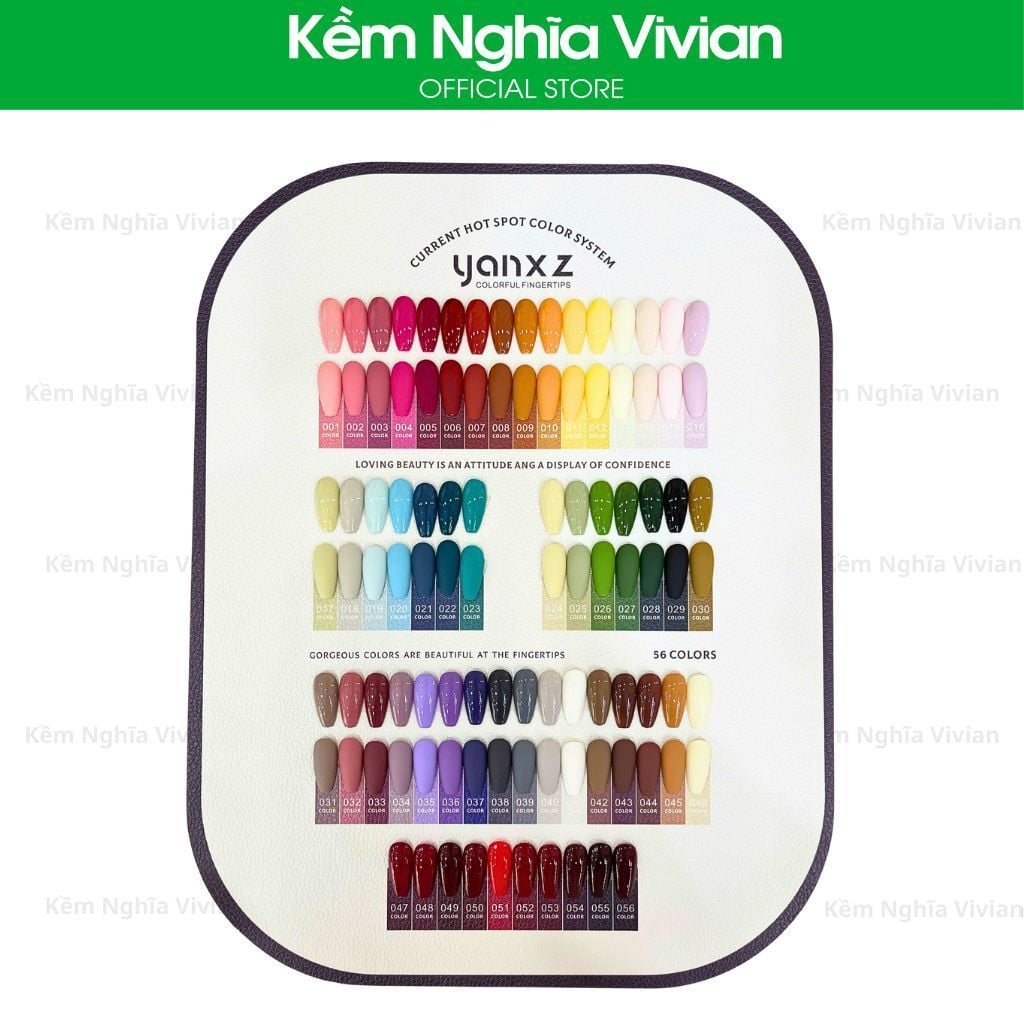  Set Gel Màu Yanxz 56 chai 