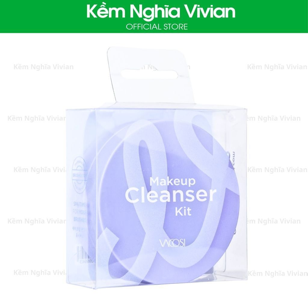  Hộp Rửa Cọ Trang Điểm Kèm Xà Bông Vacosi DC14 