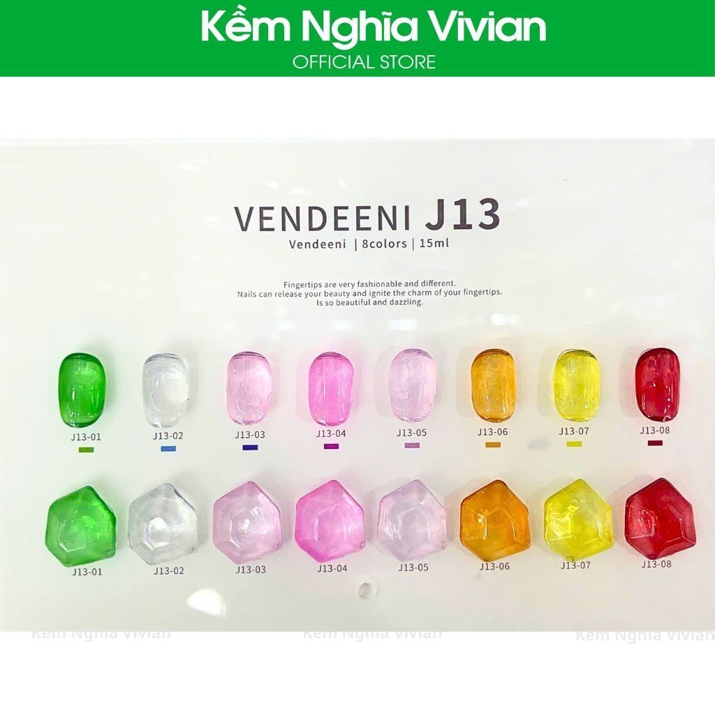  Set Gel Vendeeni 8 chai #J13 